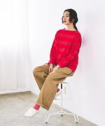 トロワ天竺 ワイドボーダー　バスクT